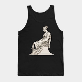 Greek Woman Statue Tank Top